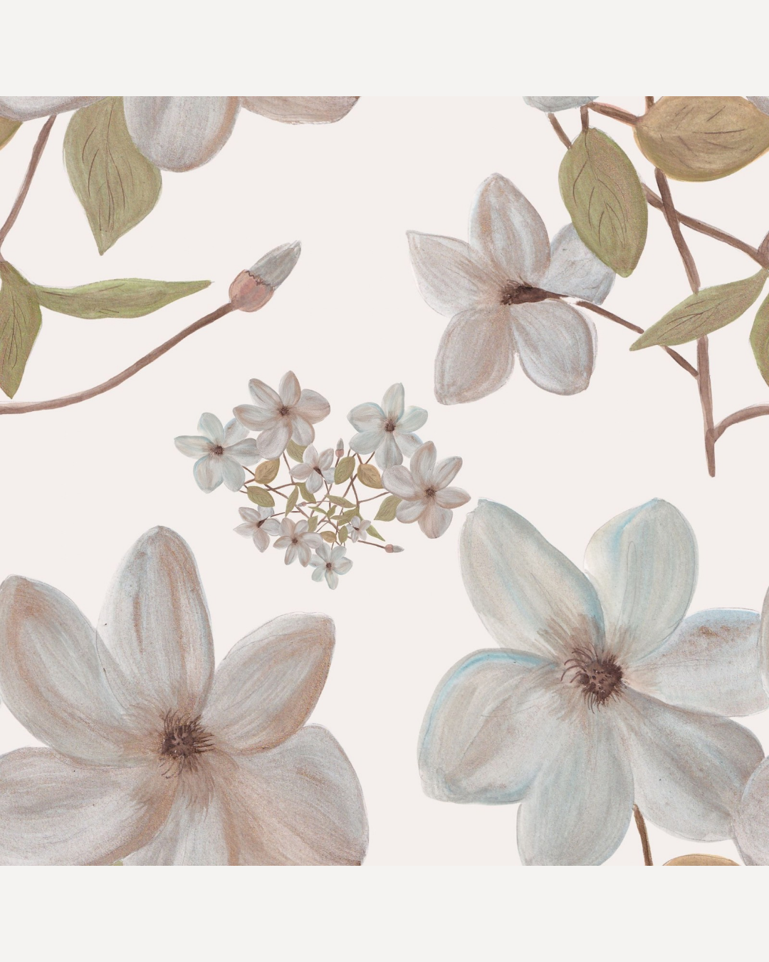 Fleurs bleues