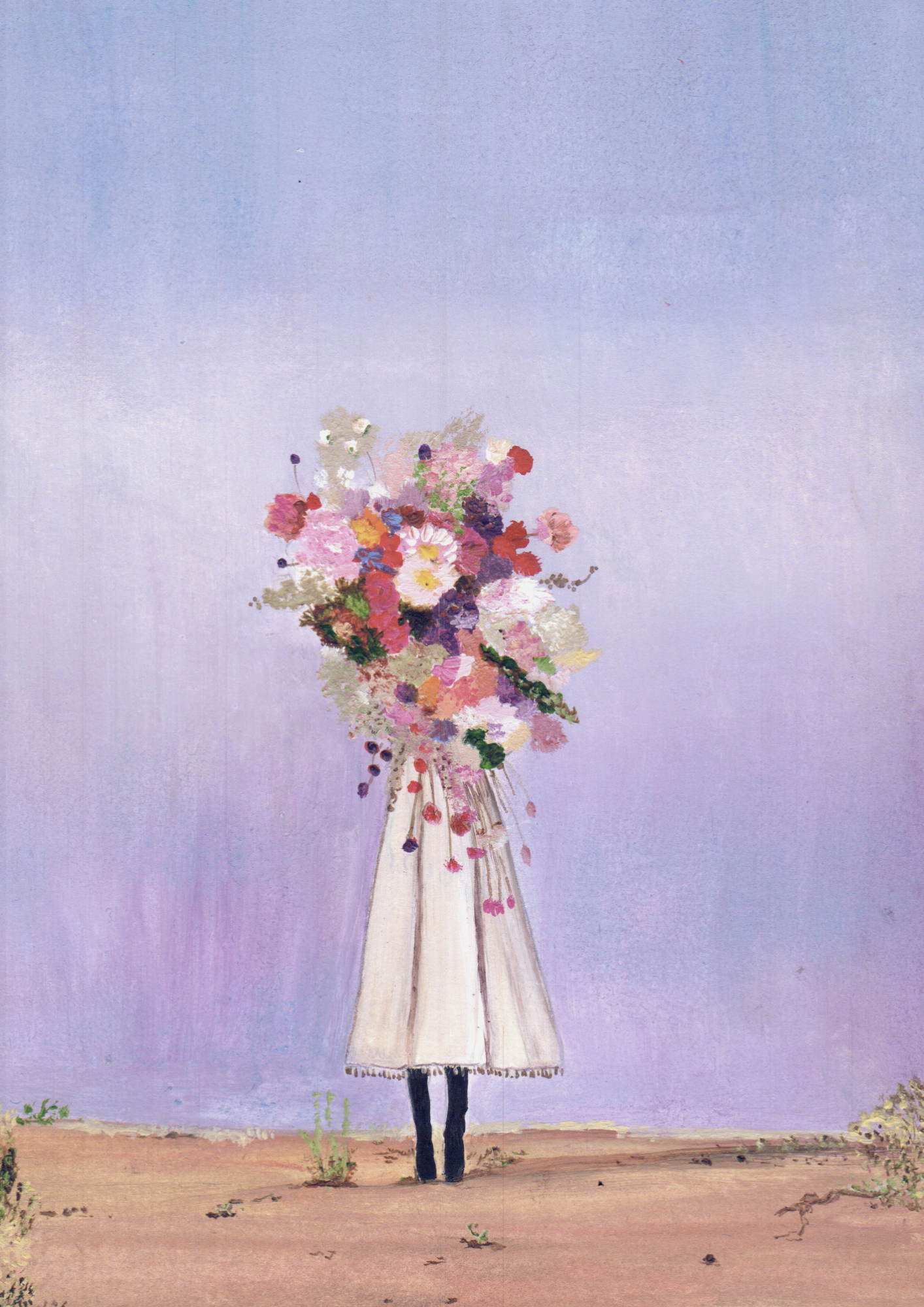 Je vous écris ces quelques fleurs avec mon cœur à l'intérieur