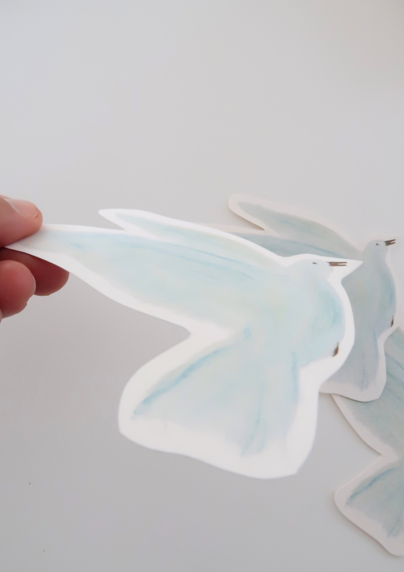 Petite carte Oiseau Bleu
