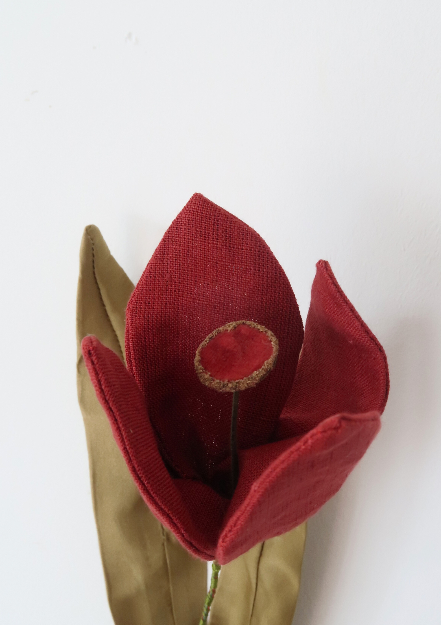 Tulipe à quatre pétales bordeaux