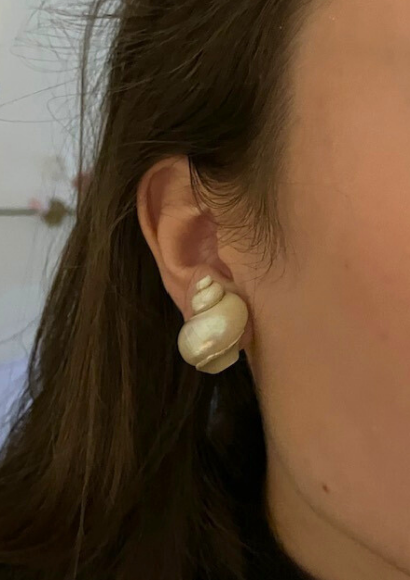 Bijou ancien coquillage naturel et nacre