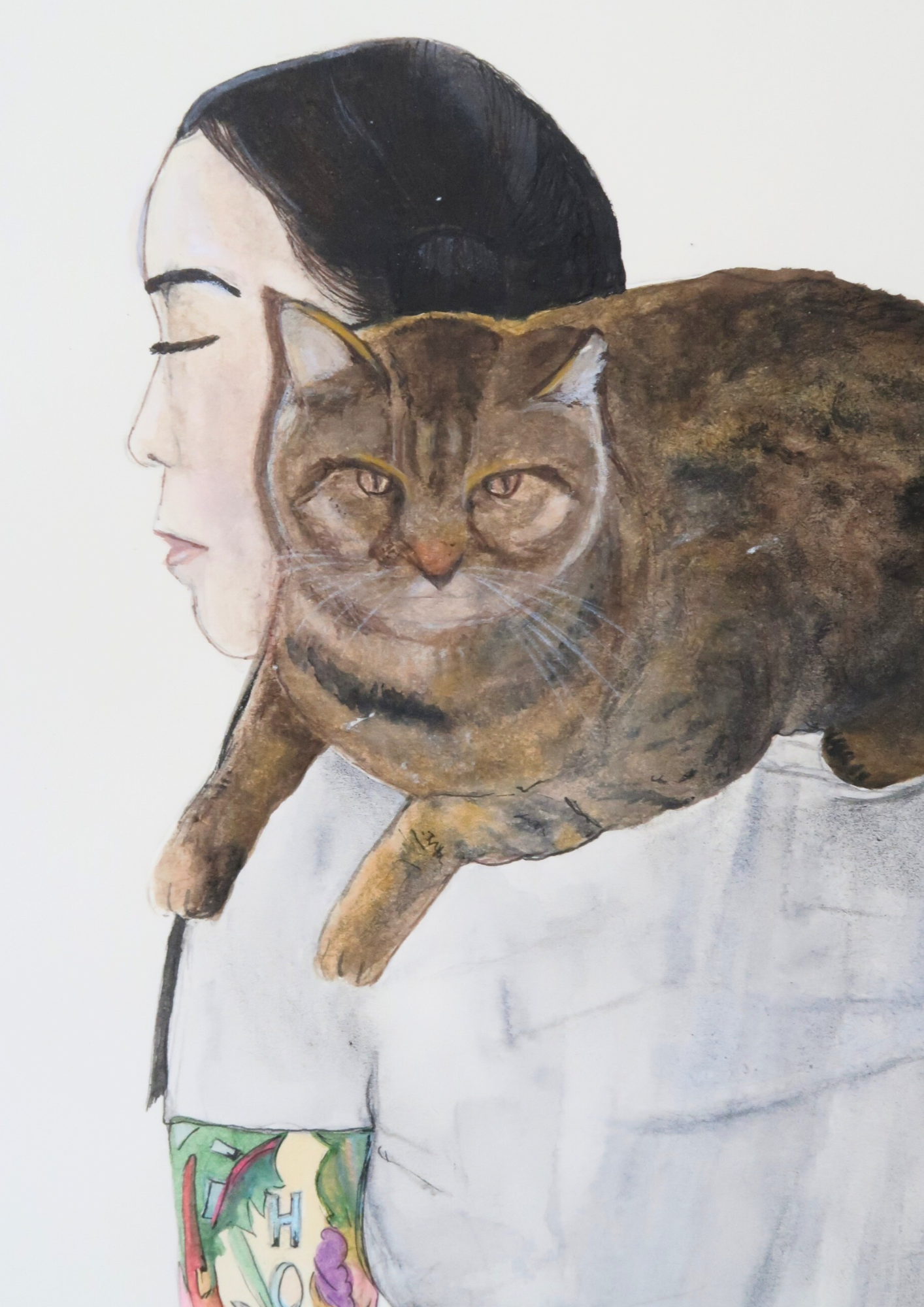 Madoka et son chat