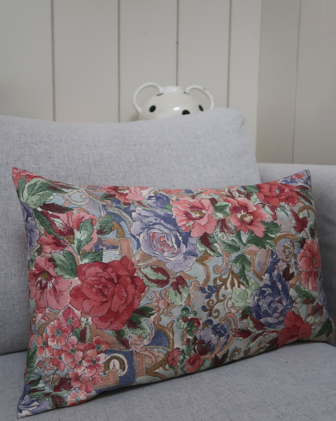 Coussin vintage Floral anglais