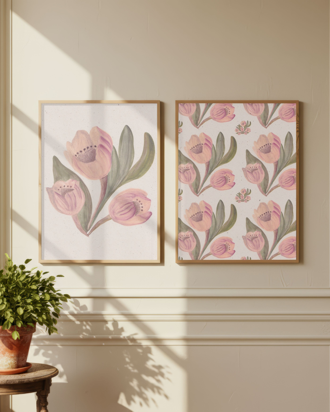 Des fleurs à la maison - Les tulipes vieux rose