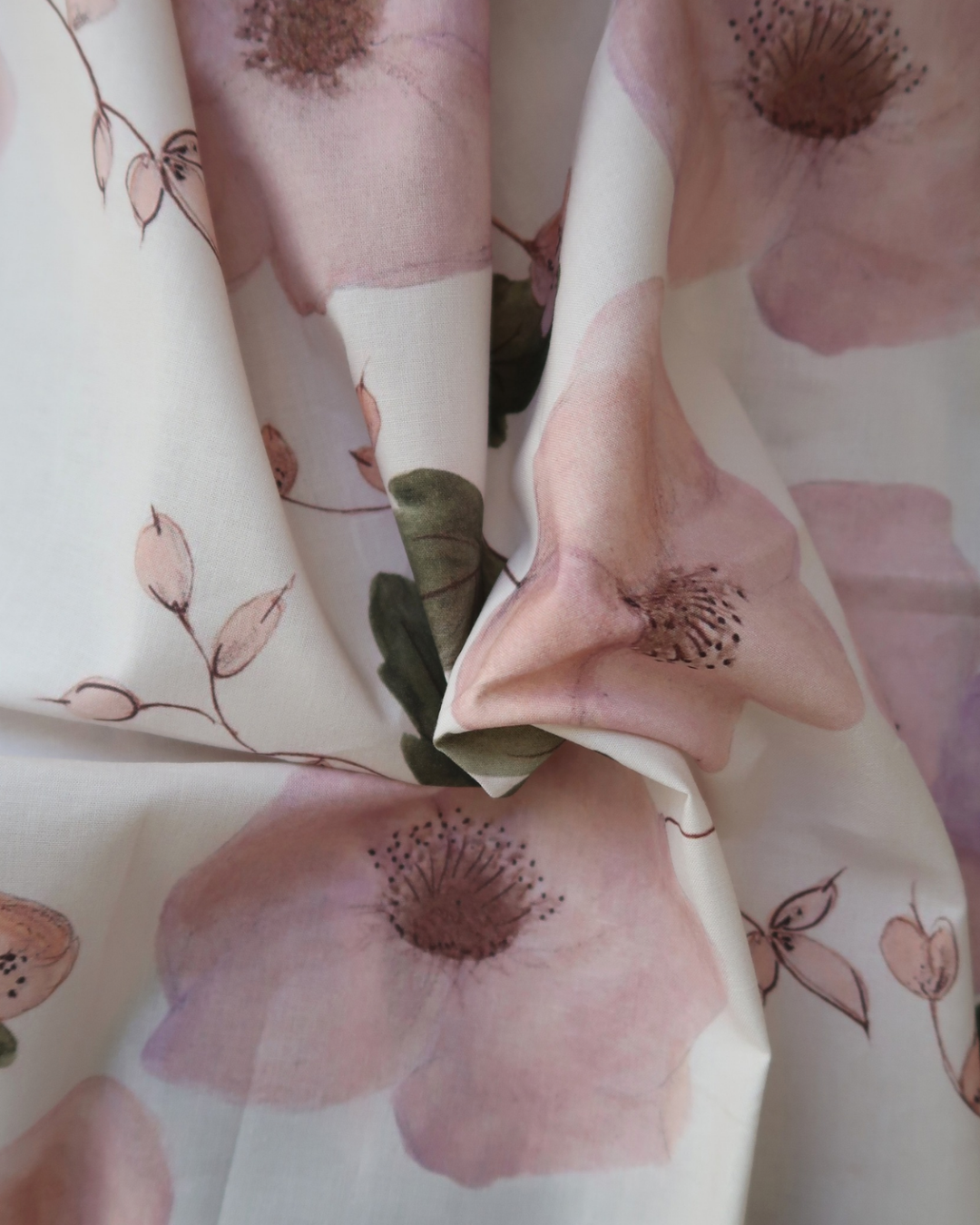 Tissu cretonne Capucines
