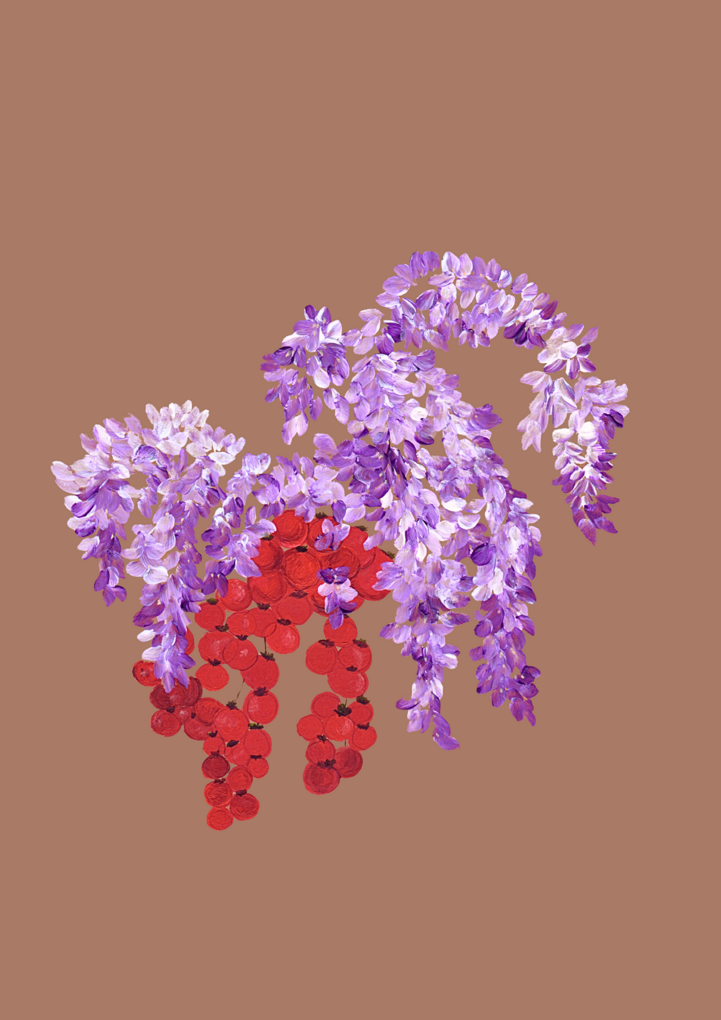 Glycine et tomates cerises