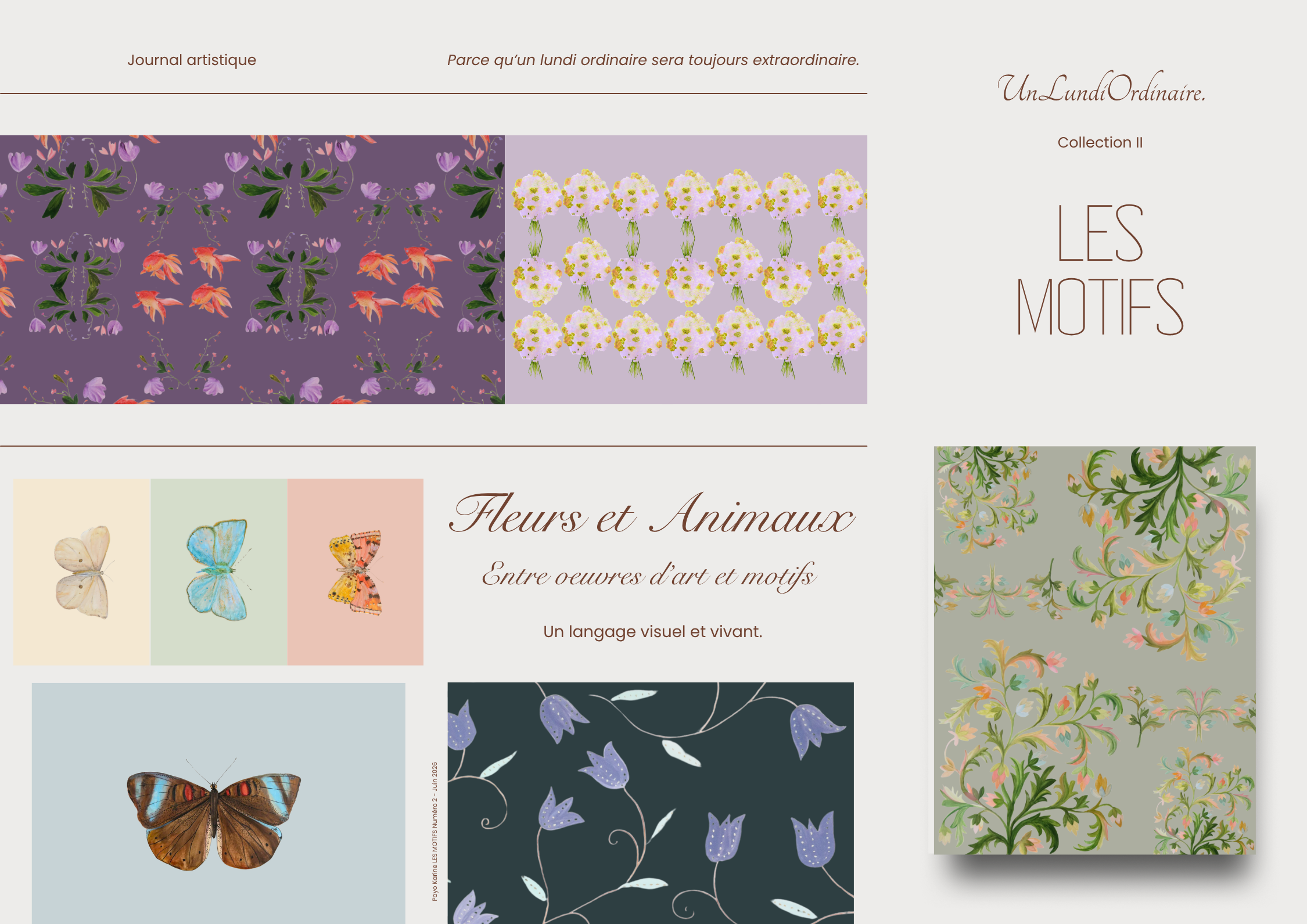 UnLundiOrdinaire. Journal - Collection II - LES MOTIFS
