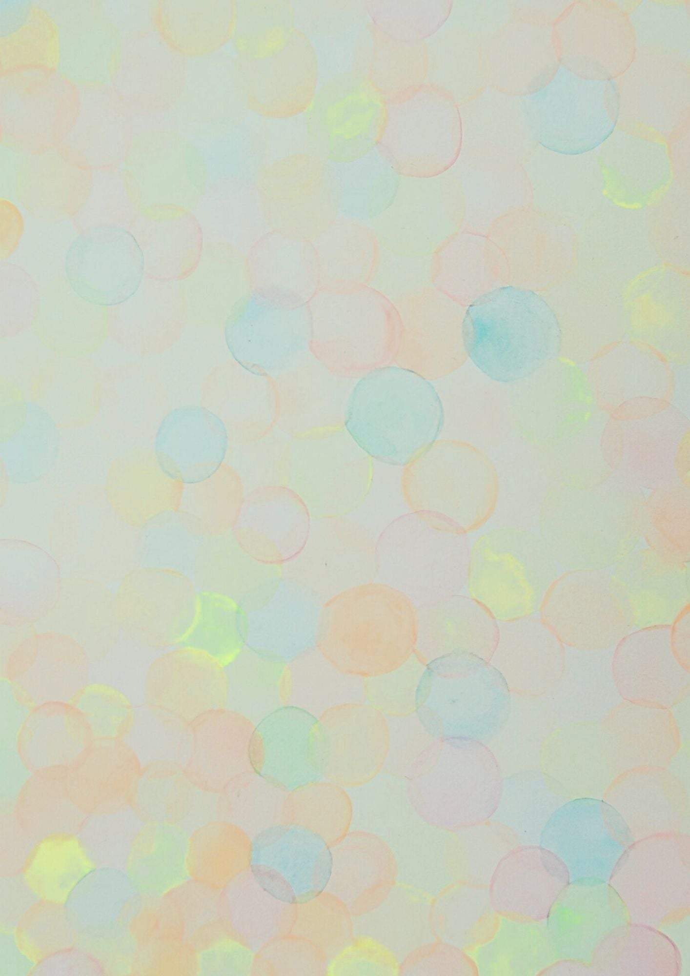 Affiche illustrée à motifs Bubble #2- recto/verso- Format A4