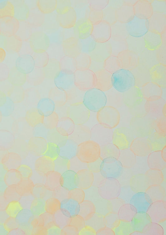 Affiche illustrée à motifs Bubble #2- recto/verso- Format A4