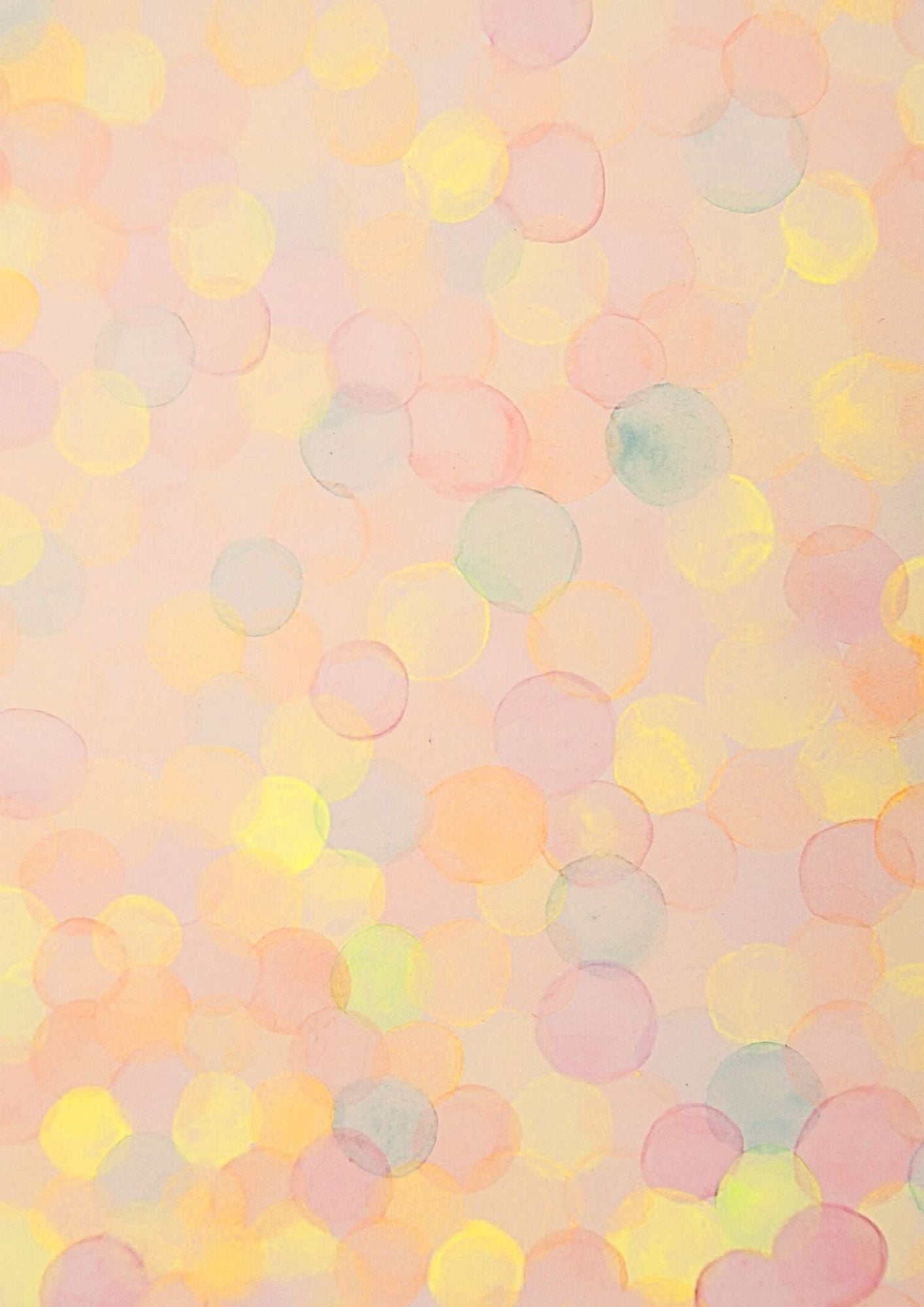 Affiche illustrée à motifs Bubble #1- recto/verso- Format A4